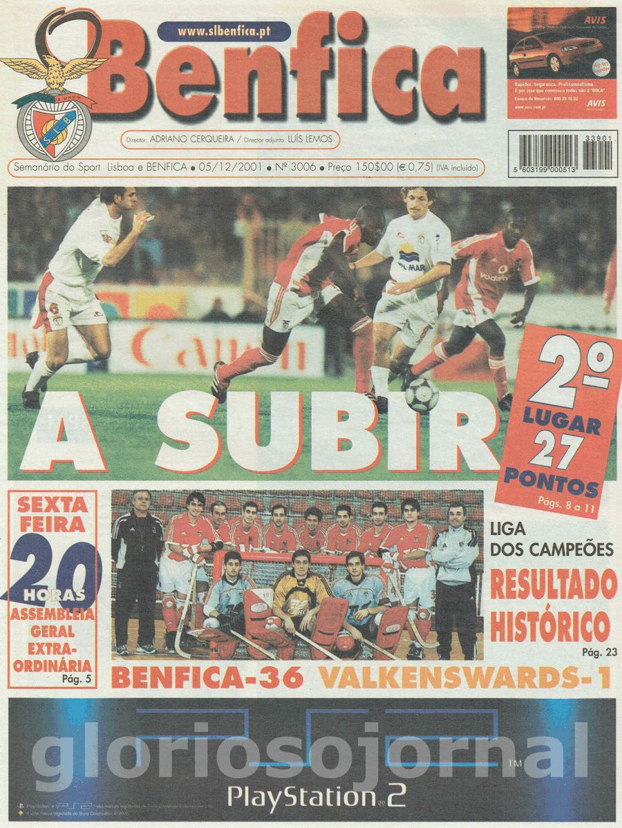 jornal o benfica 3006 2001-12-05